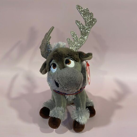 TY Sparkle SVEN Frozen Disney plush stuffed animal 11” Beanie Baby Sparkle - Picture 1 of 9